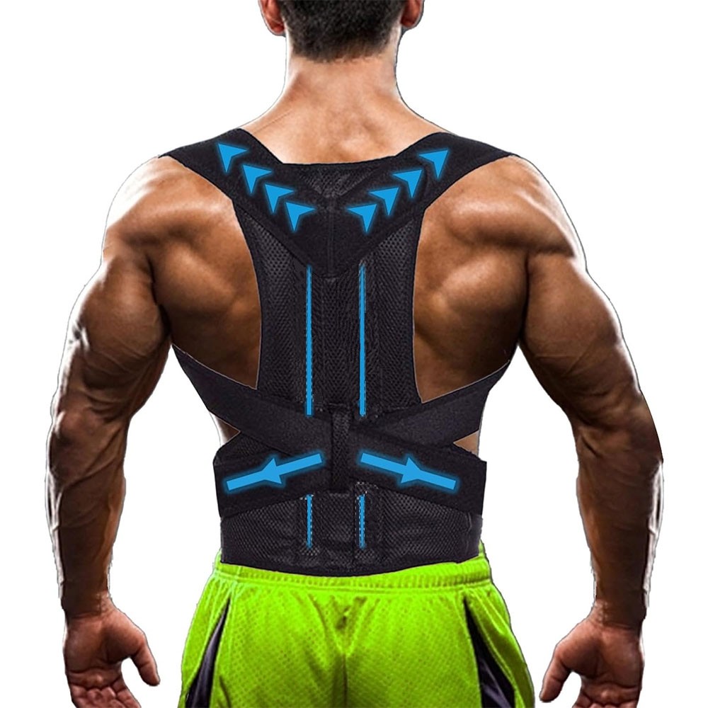 Adjustable Back Posture Corrector Straightener Support for Back, Shoulder & Neck