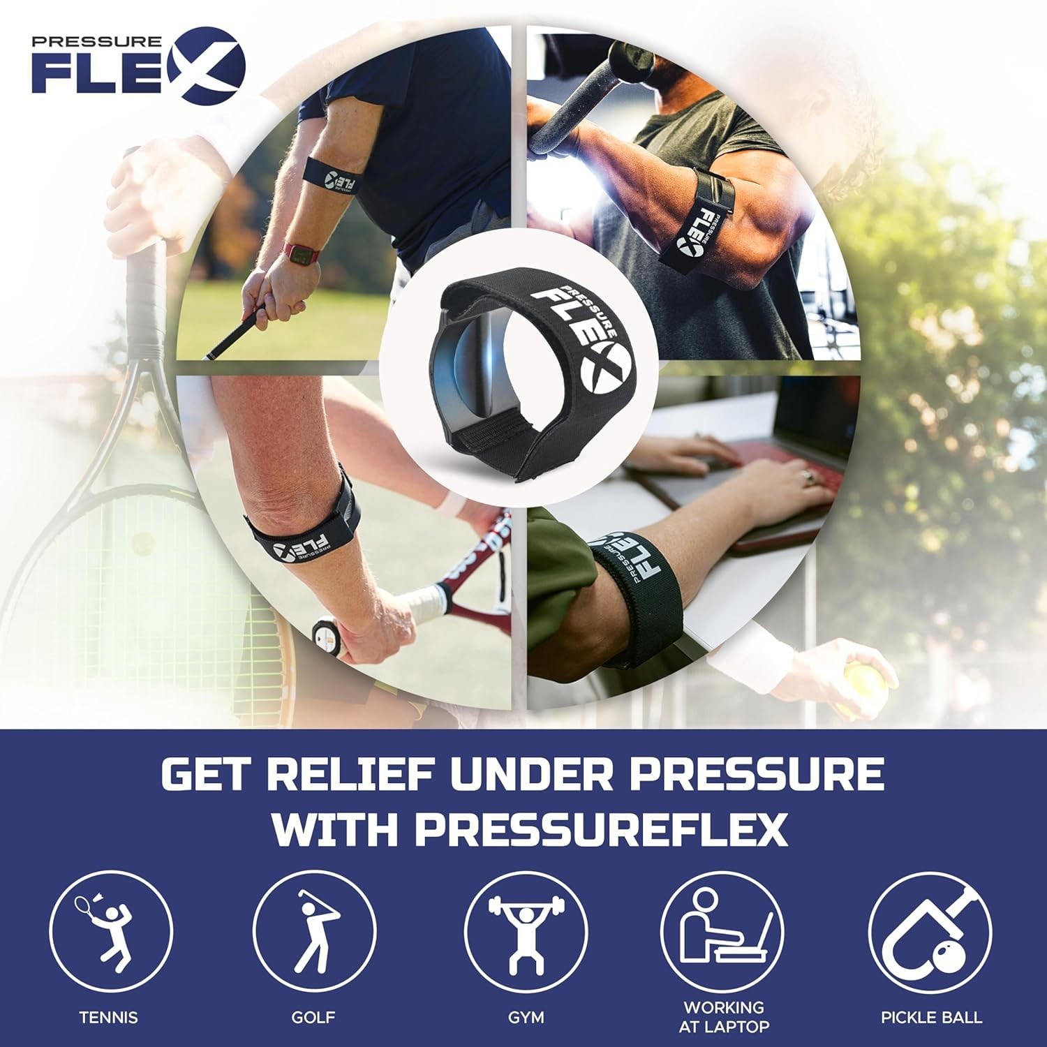 Customizable Forearm Compression Arm Band for Quick Recovery – Men’s Elbow Brace