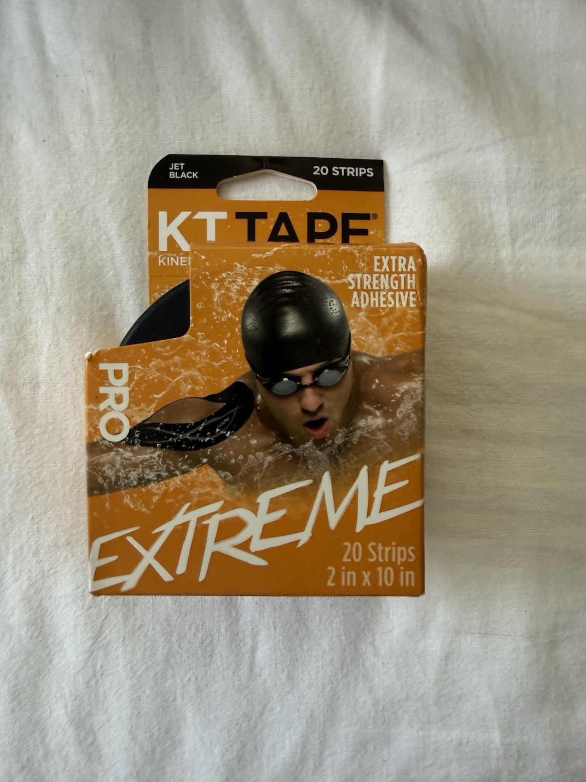 KT Tape Pro Extreme Kinesiology Tape – Jet Black, 20 Stripes