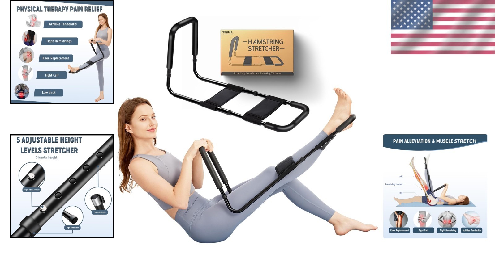 Flexibility Device for Knee Extension & Hip Mobility
