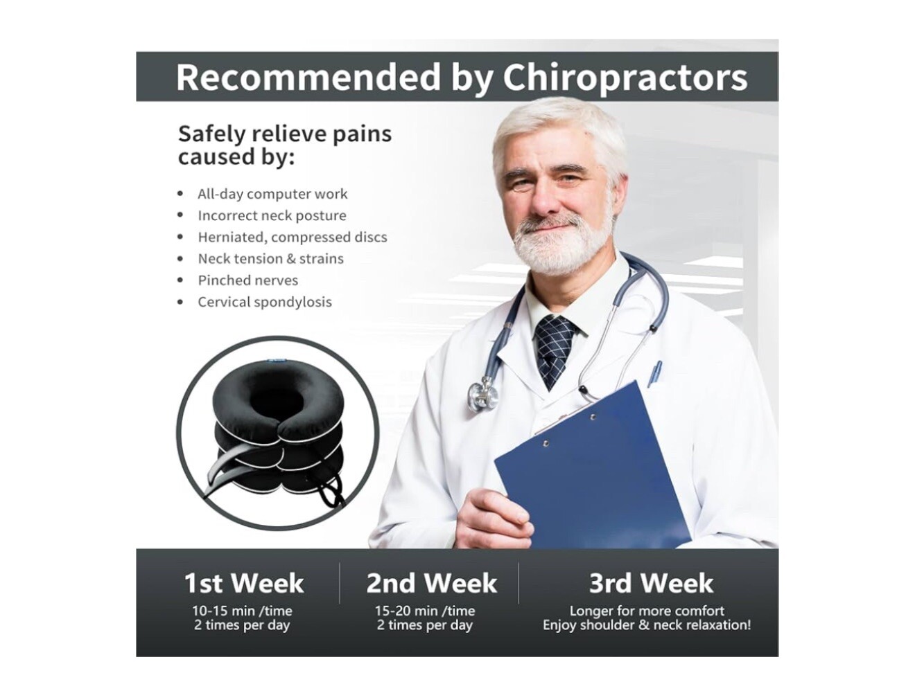 S Cervical Neck Traction Device for Neck Pain Relief