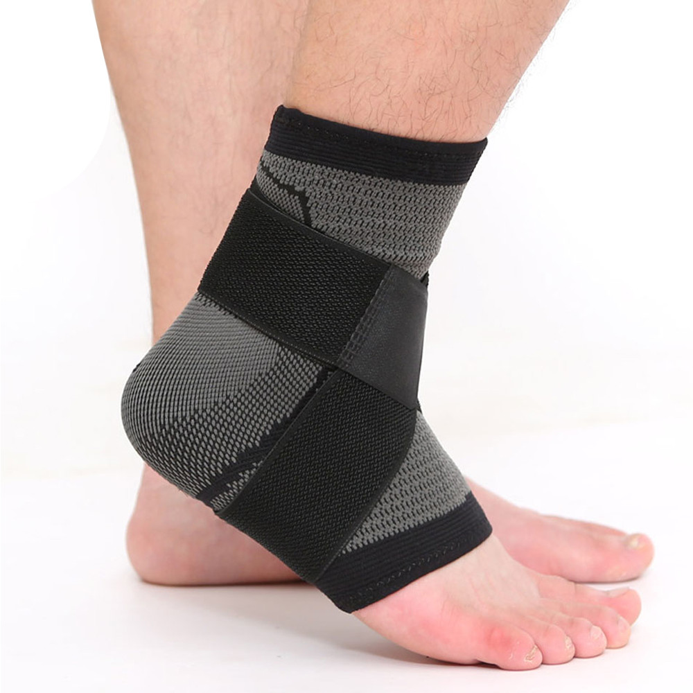 Ankle Support Compression Foot Brace Strap Achilles Tendon Plantar Pain Wrap Gym