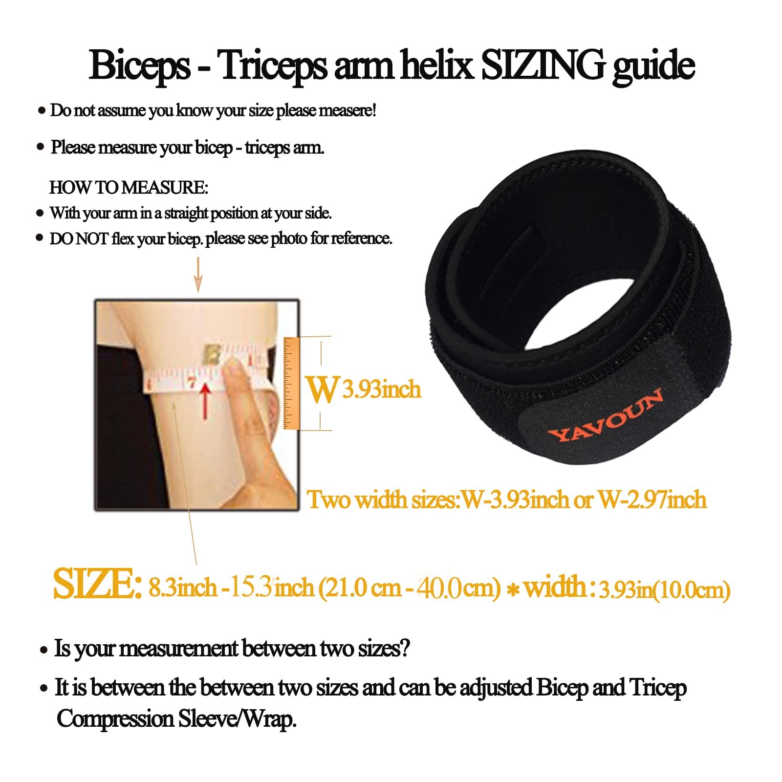 Tendonitis – Bicep ＆ Tricep Compression 1 Count (Pack of 1), Black