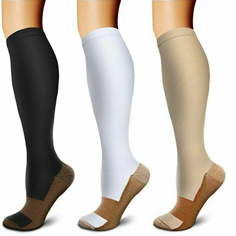 Men Compression Socks Winter Warm Athletic Sport Thick Boot Stockings for Hiking