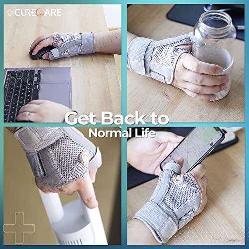 New Upgraded Thumb Spica Splint Comfortable Thumb Brace for Right & Left Hand…