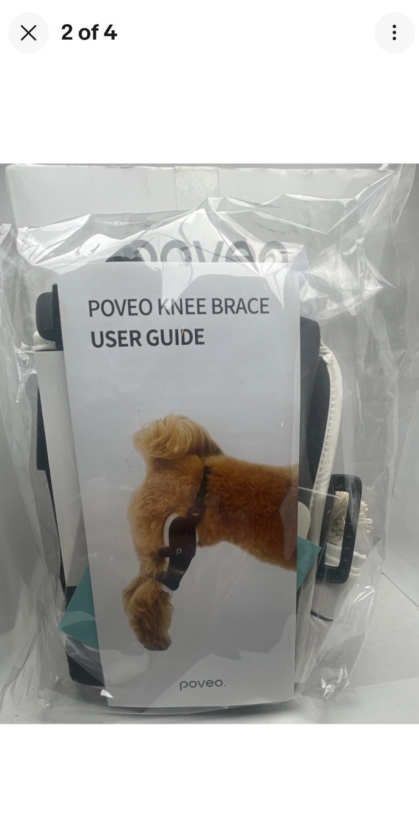 Poveo Orthopedic Dog Knee Brace Right Leg Foot 4XL 85+ Lbs Pounds K-9 USA