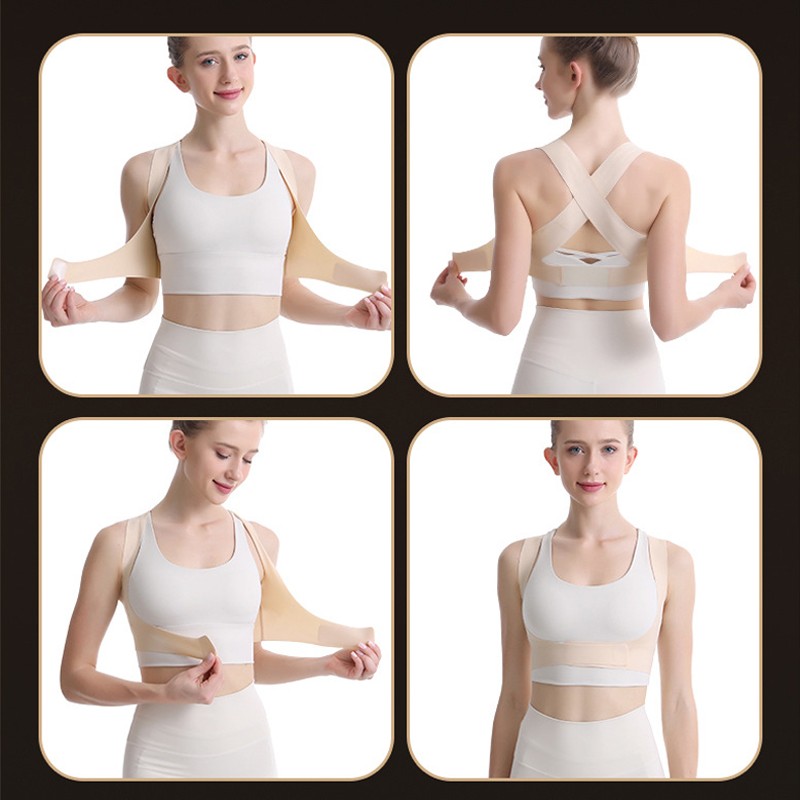 Unisex Posture Corrector Support Fixed Belt Back Shoulder Waist Adjustable Brace