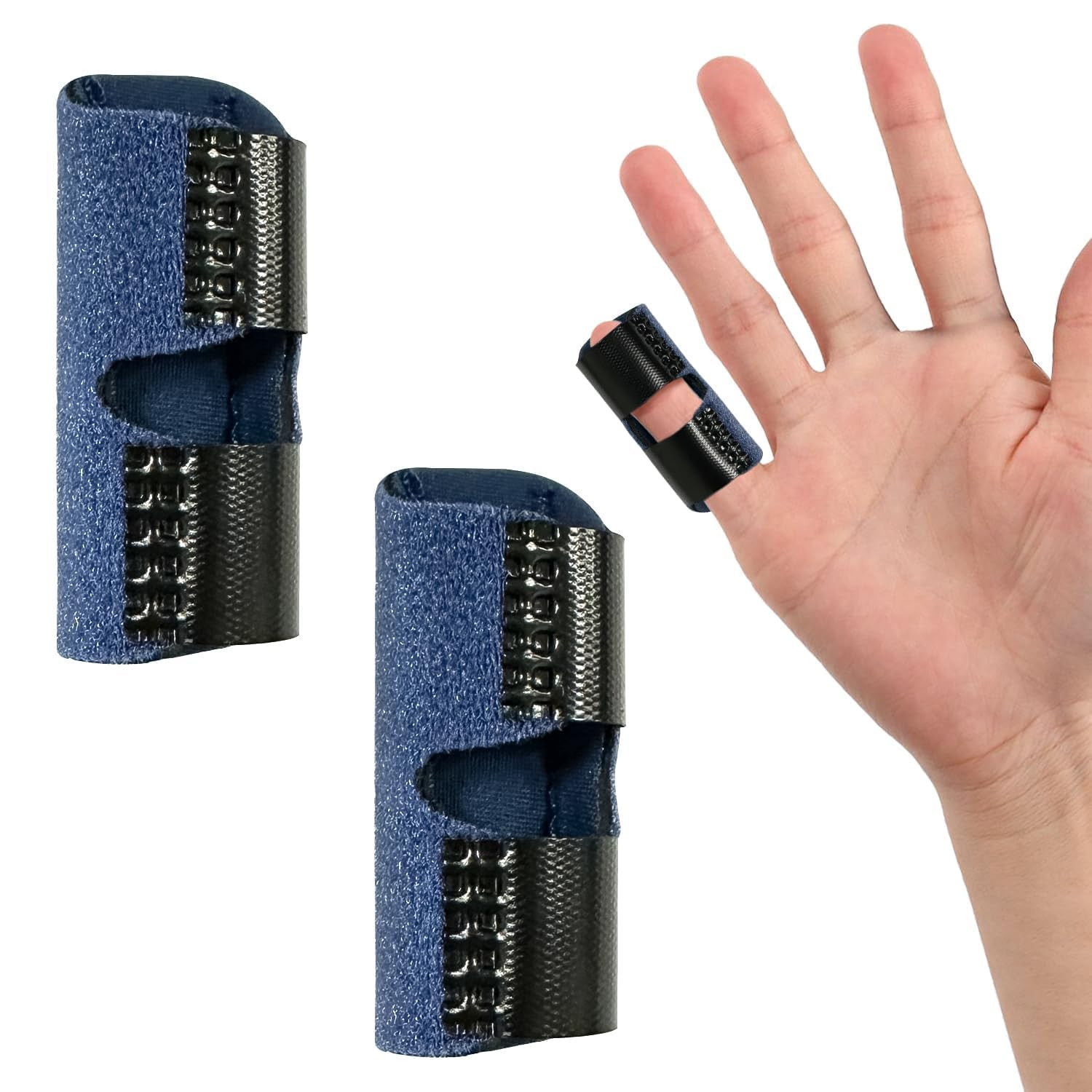 2 PCS Small Finger Splint, Adjustable Trigger Finger Splint, Straightener for…