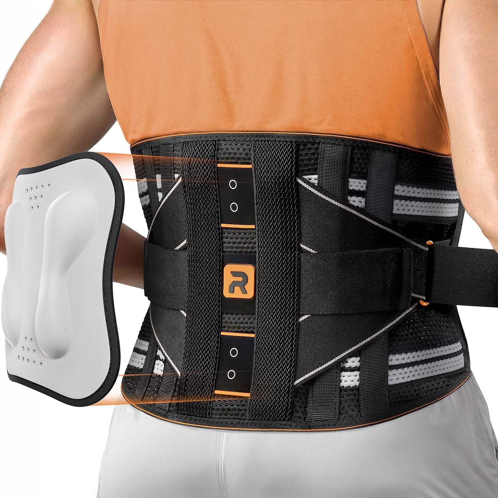 Lower Back Brace for Women, Back Belt Support for Men with 8 Stays, Soft Lumb…