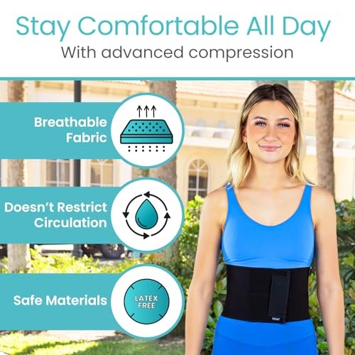 Abdominal Binder Post Surgery () – 25″ – 31″ Abdomen Circumference 2 Panel