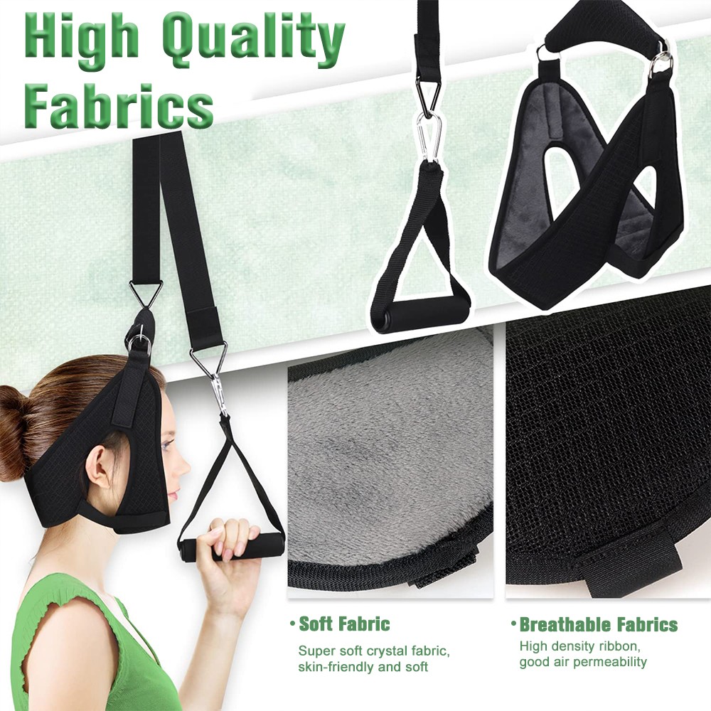 Cervical Neck Traction Device Stretcher Brace for Pain Relief & Spine Alignment