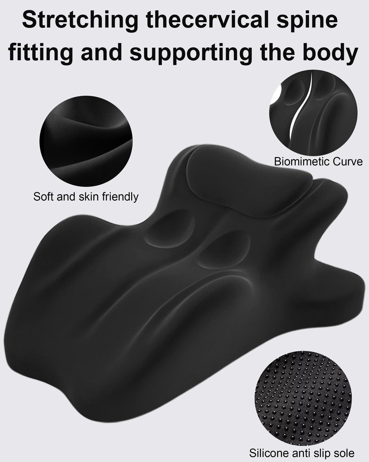Ergonomic Memory Foam Wedge Pillow, 27° Angled Support for Neck and Waist,