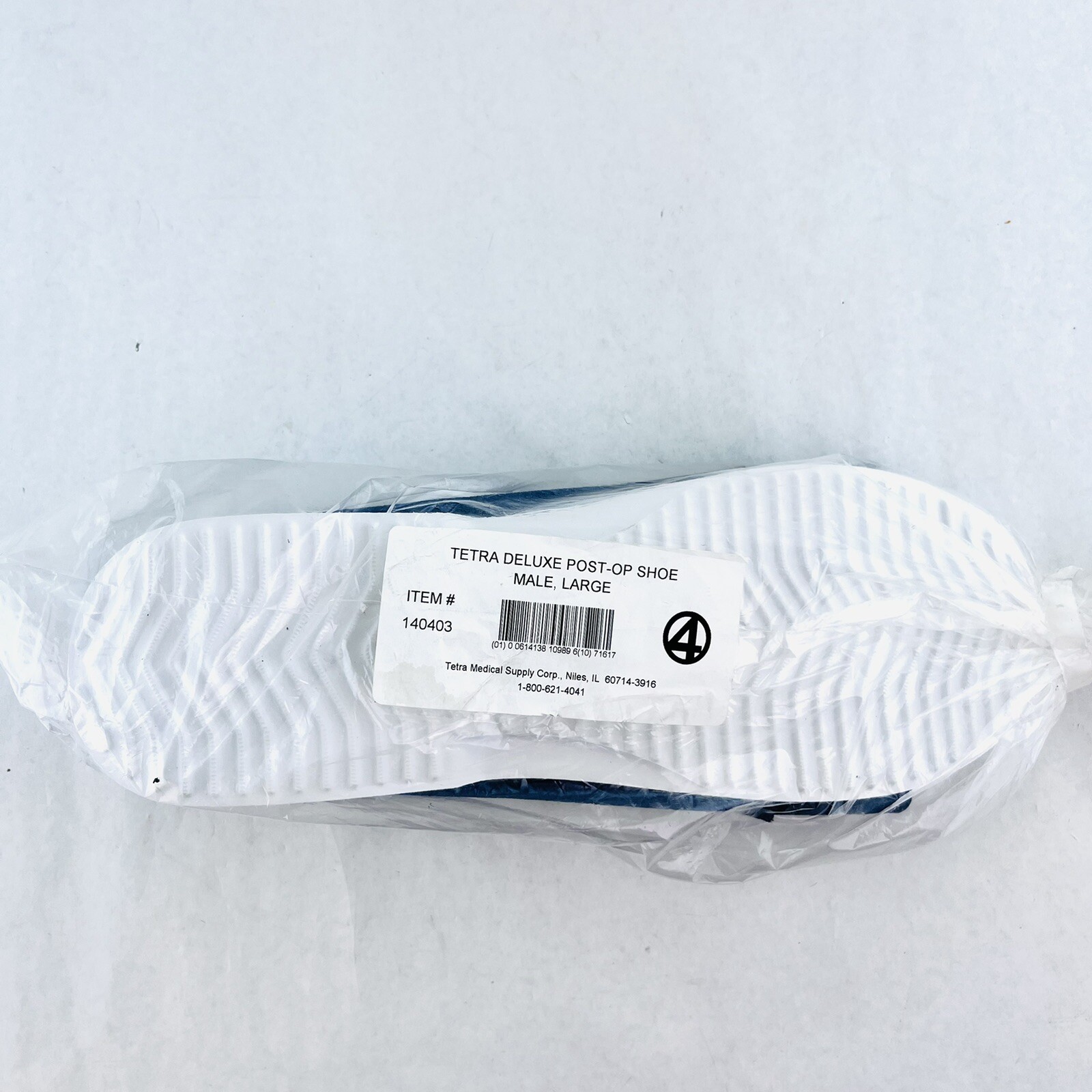 Large Blue Male Post-Op Shoe, Deluxe 140403 New
