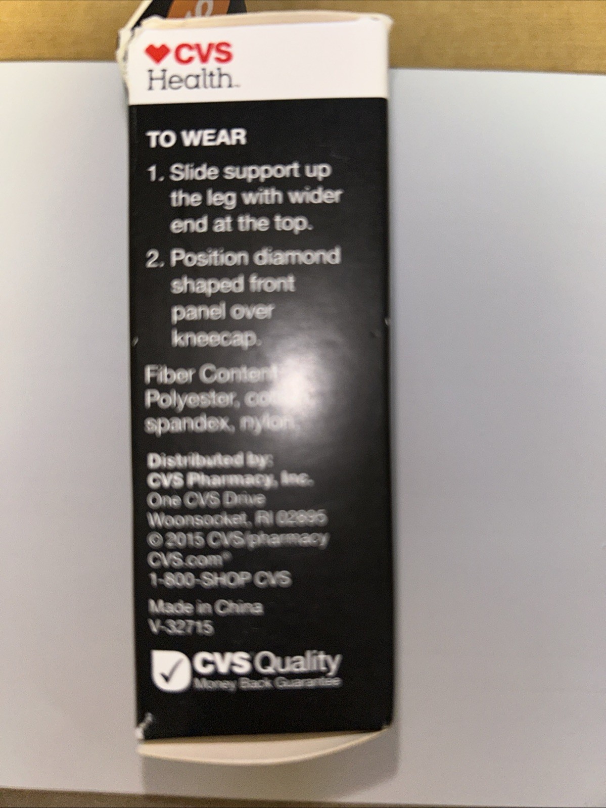 KNEE Support Sleeve CVS Health SMALL Mild Compression WHITE