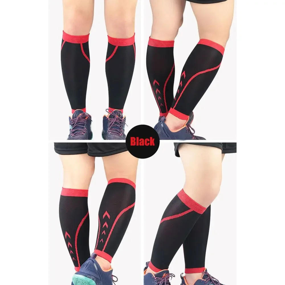1Pcs Sports Compression Leg Sleeve Basketball Calf Support Running Antiskid Shin