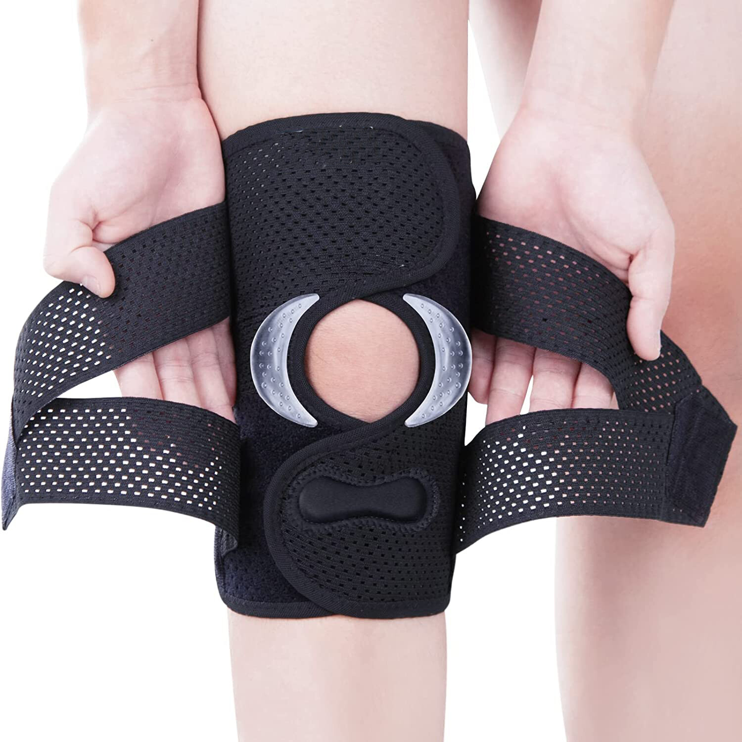 Knee Brace NHS Use Support Neoprene Patella Stabilising Adjustable Belt 2 PCS