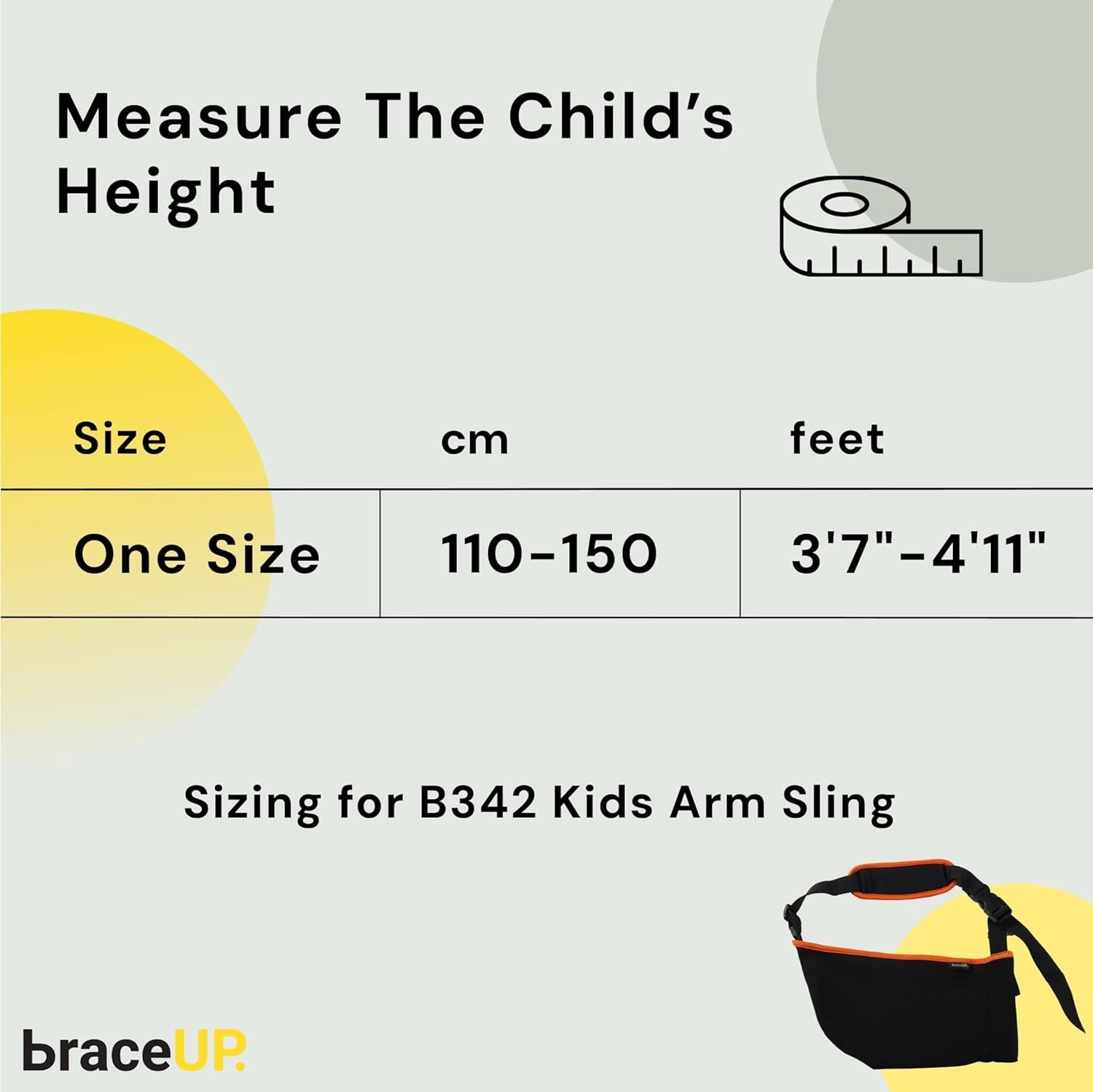 Cabestrillo para niños – Soporte ajustable para niños, soporte para el brazo