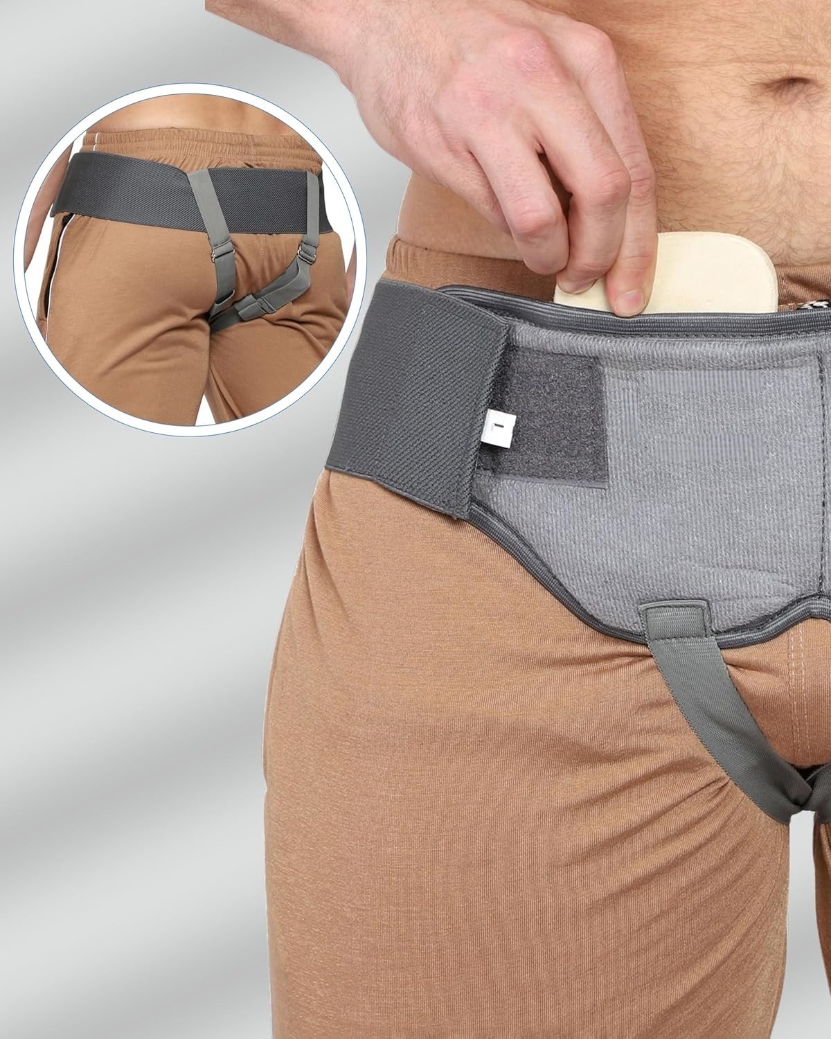 Hernia Belt- Double Inguinal Groin Hernia Support Belt Truss Brace Medical Brace