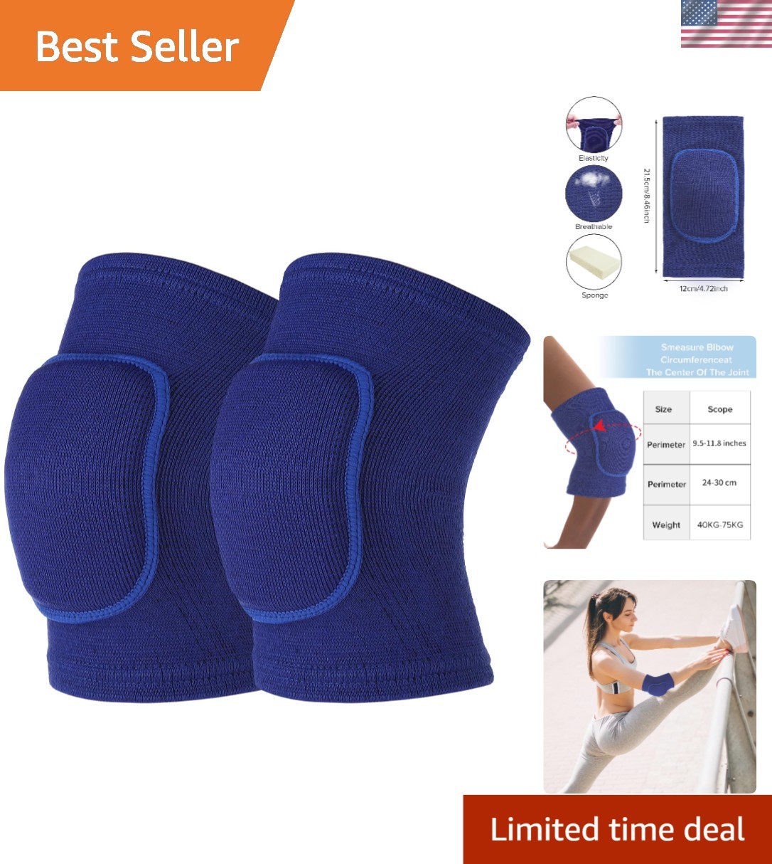 Anti-Collision Elbow Protector Straps – Lightweight, Ergonomic & Durable