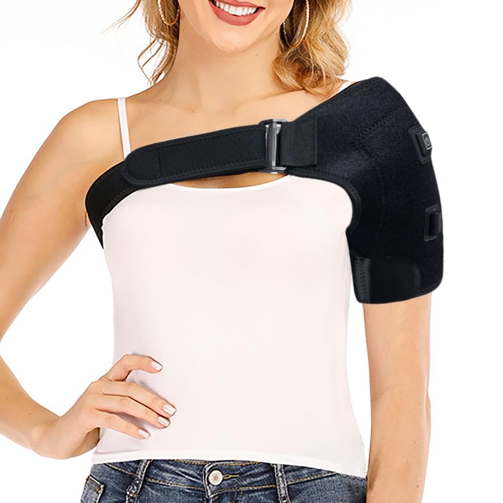 Shoulder Heating Pad USB Heated Shoulder Wrap with 3 Heat Settings Adjustable…