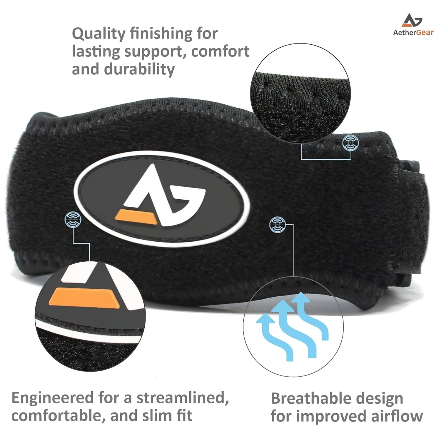 Adjustable Compression Elbow Brace for Tendonitis & Bursitis – One Size Fits All