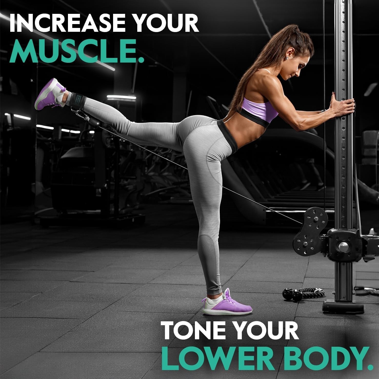 Super Comfortable Ankle Strap for Cable Machines – Perfect for Leg Day Workouts