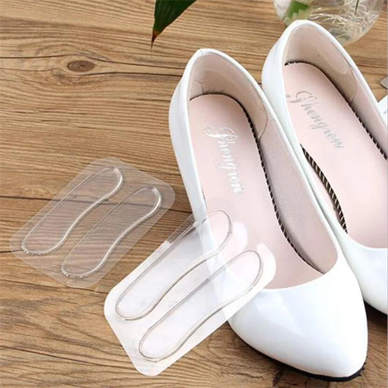 Clear Silicone High Heel Cushion Inserts Pad Heel Grips Anti Slip Sandals Strap