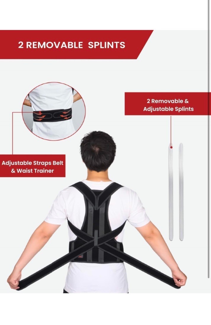 Hurmoya Back Brace Posture Corrector for Women and Men, Lower and Upper Back Pai