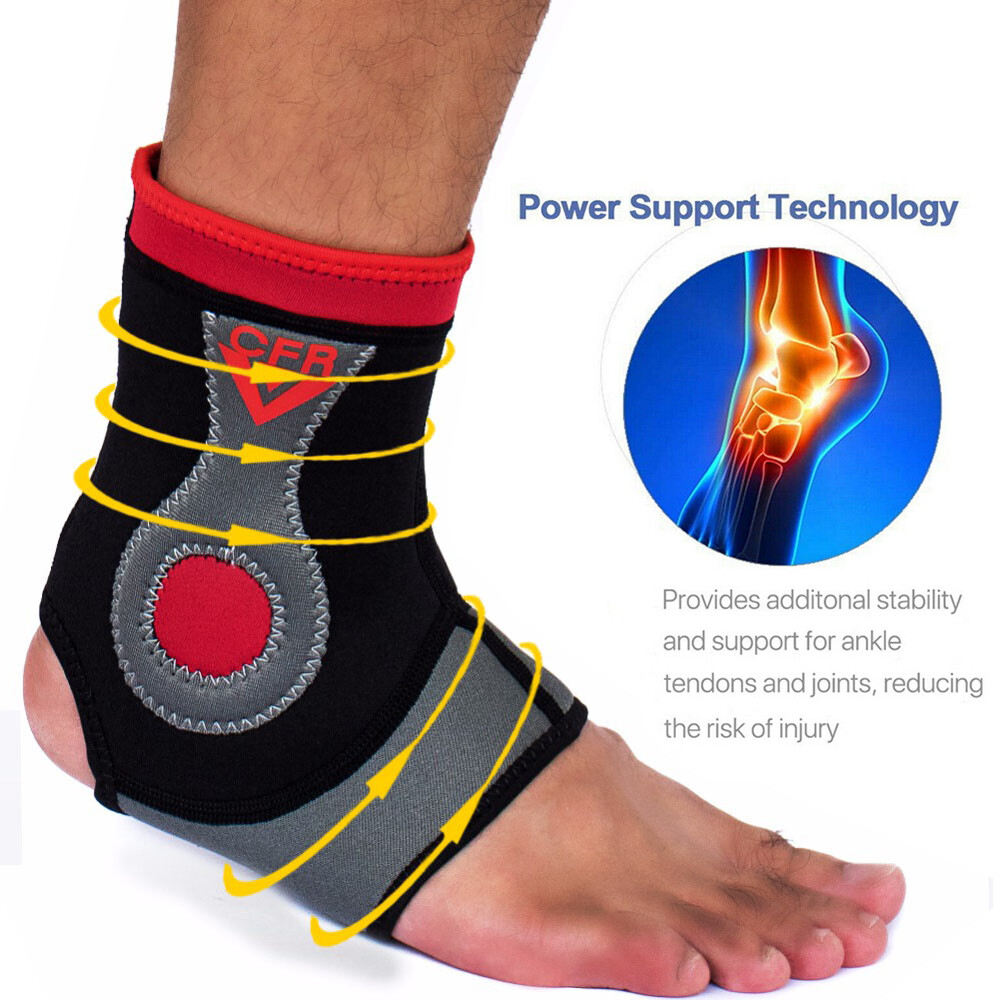 Ankle Foot Compression Wrap Sleeve Bandage Brace Support Sport Pain Protection