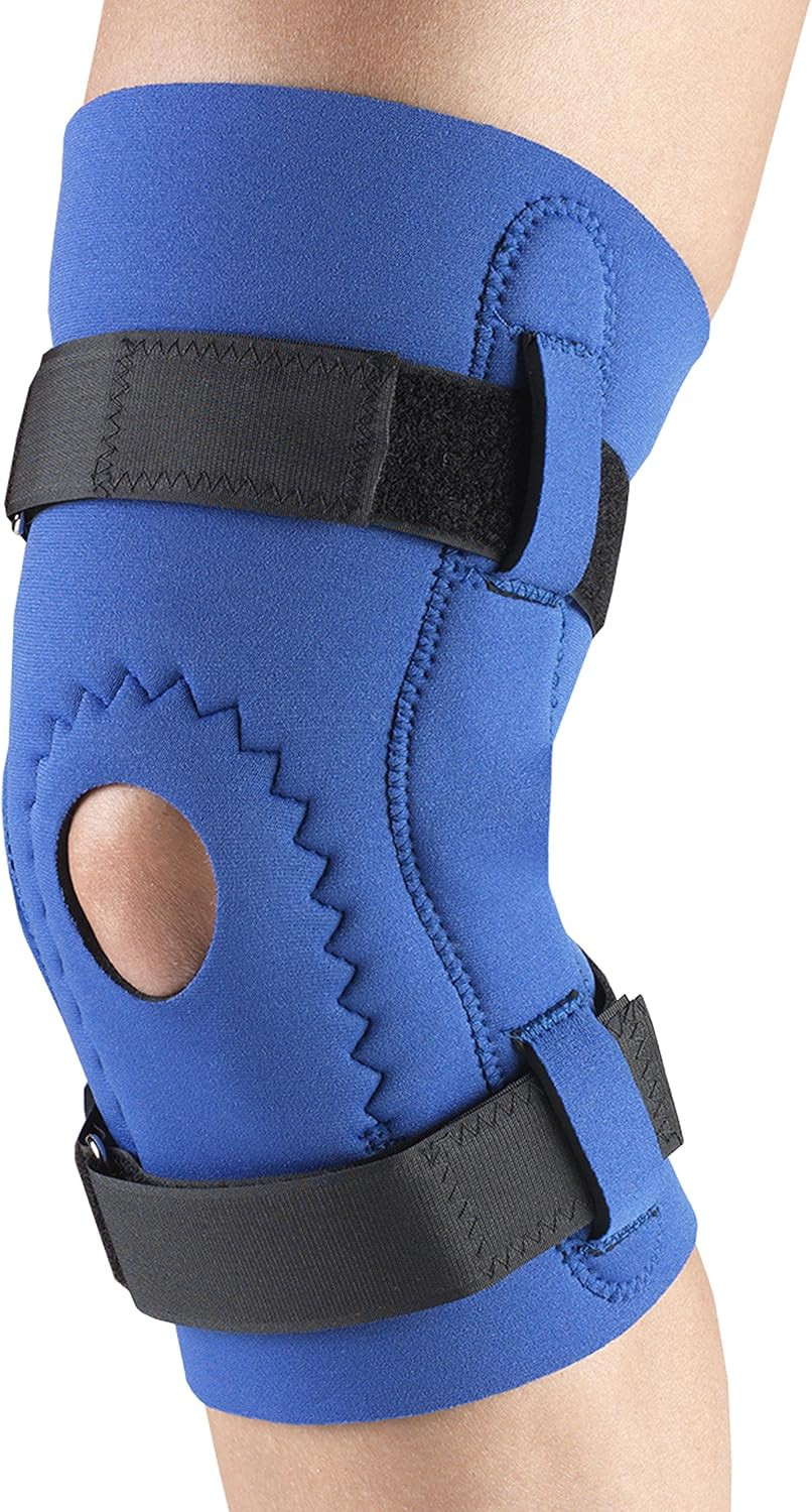 Champion/OTC Knee Brace, Neoprene Sleeve, Hor-Shu Pad, Hinged Bars (Small 10-12.