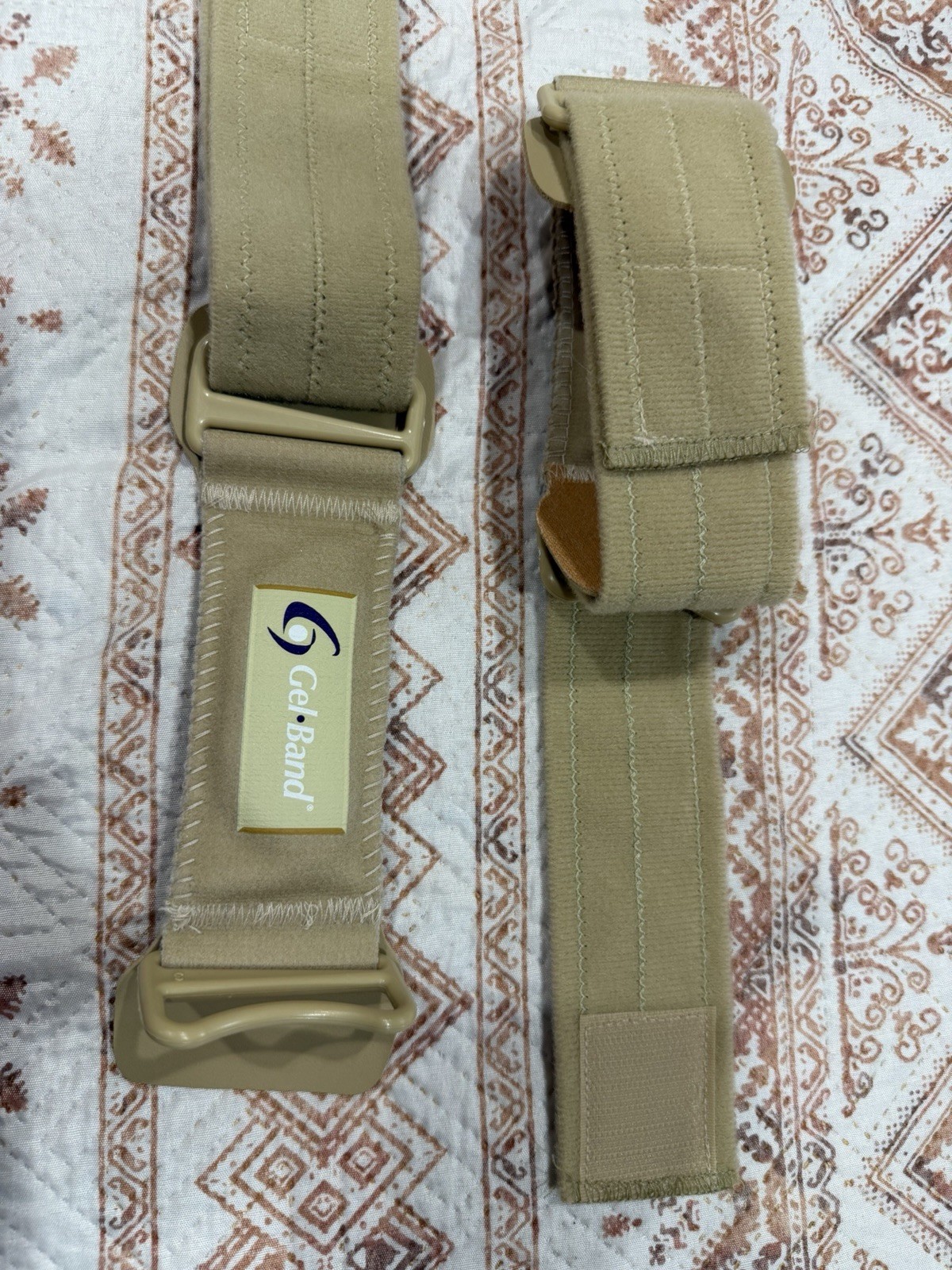 Gel Band Beige Knee Strap Compression Sleeve Support
