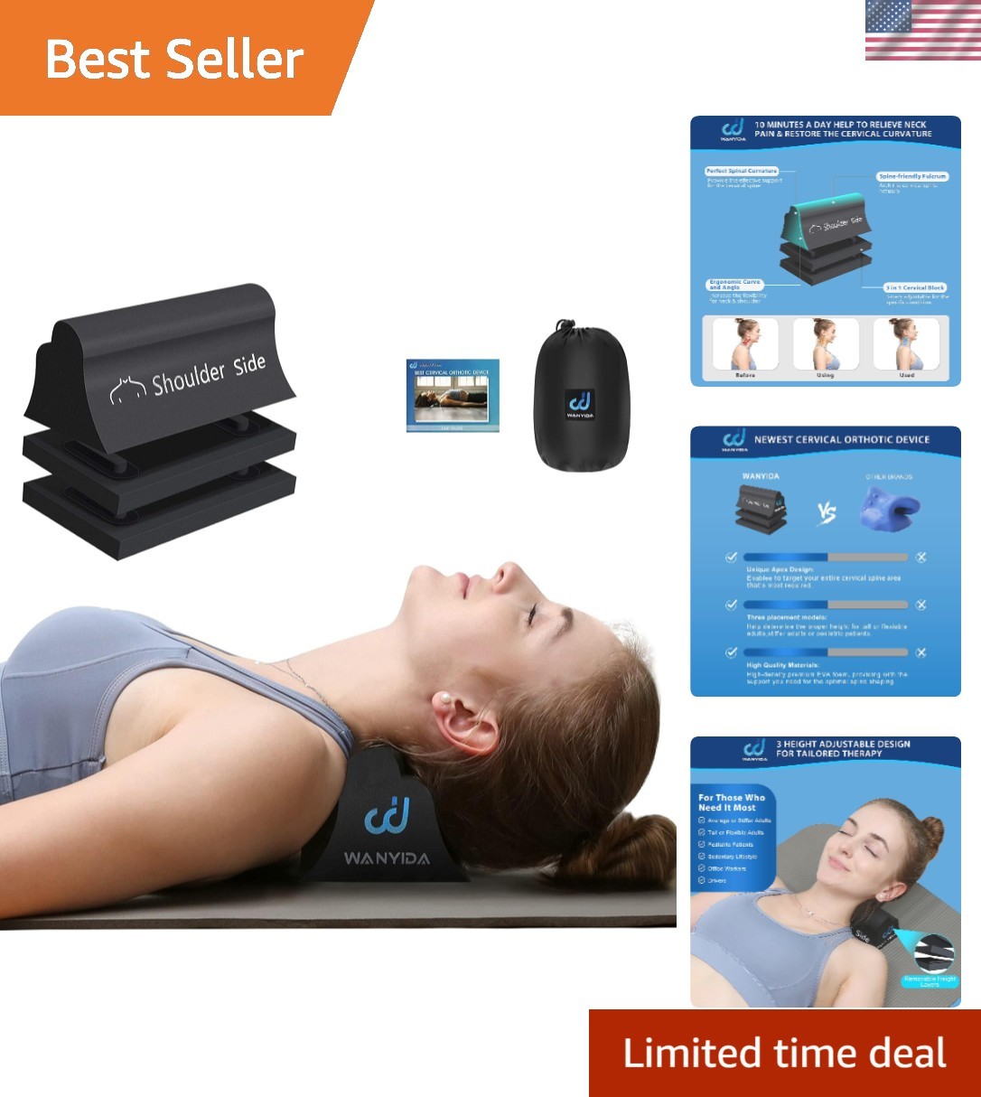 Lightweight Neck Stretcher for Posture Correction – Chiropractor Recommended