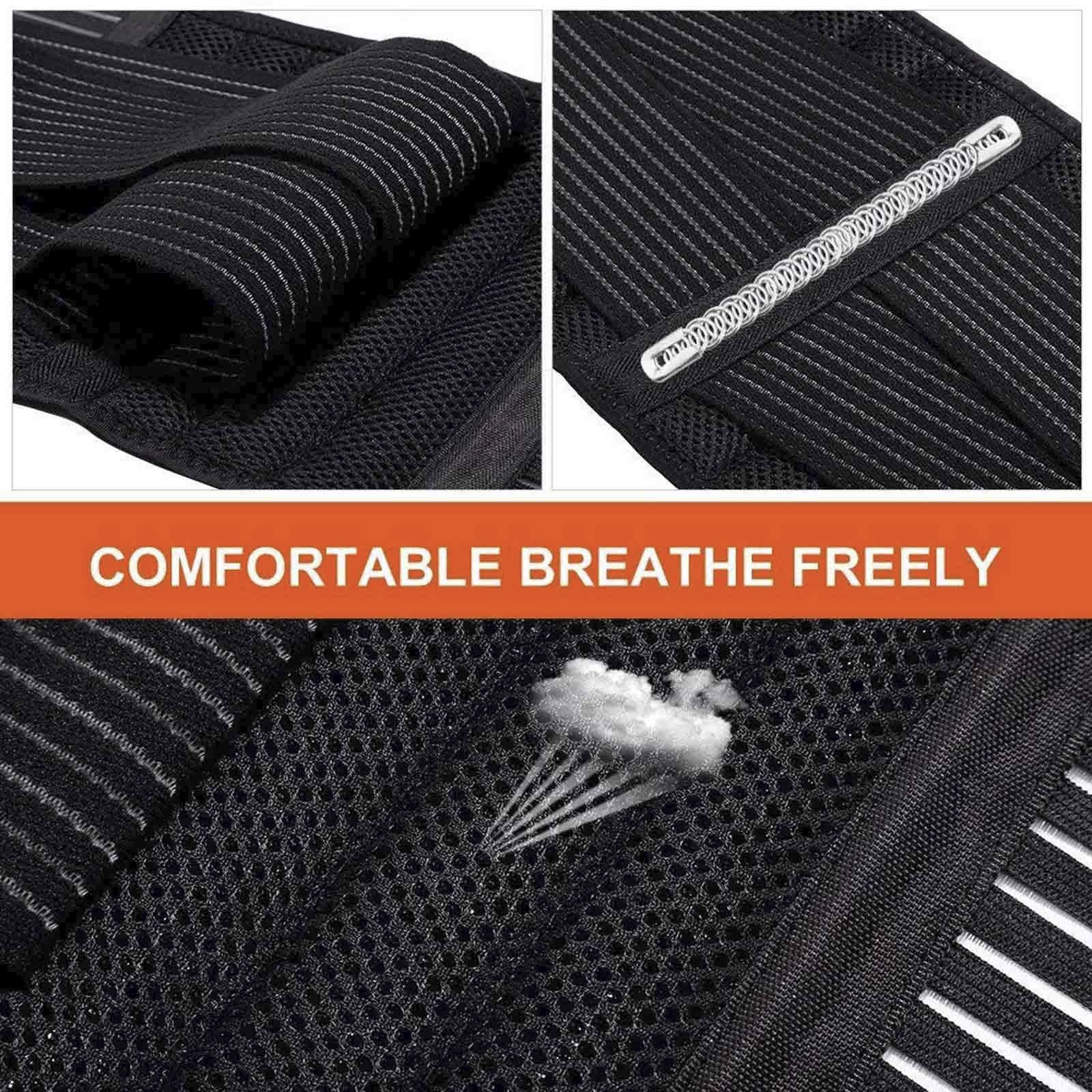 Adjustable Back Brace for Lower Back Pain Relief Lumbar Fits Sciatica Work Gym