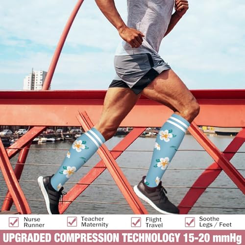 Bluemaple Copper Compression Socks For Women & Large-X-Large A-multicoloured204