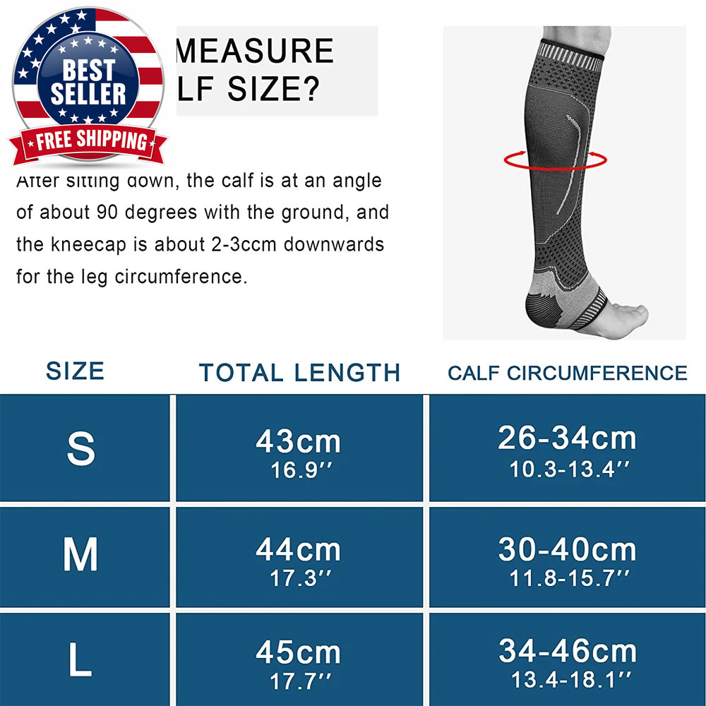 1PC Adult Compression Calf Sleeve Support Suitable for Sport Running Basketball
