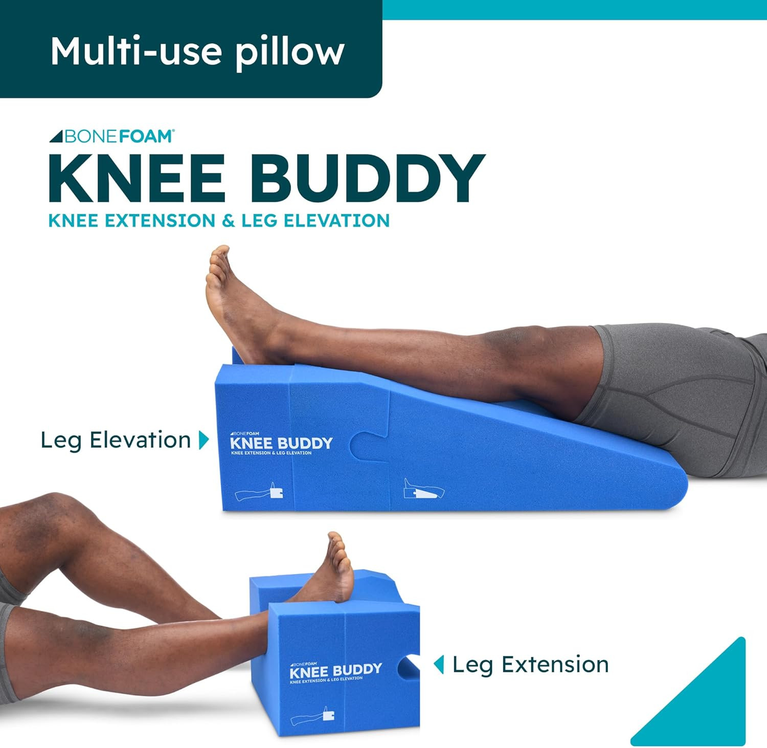 Knee Buddy Elevating Pillow for Post-Surgery Recovery – FSA/HSA Eligible