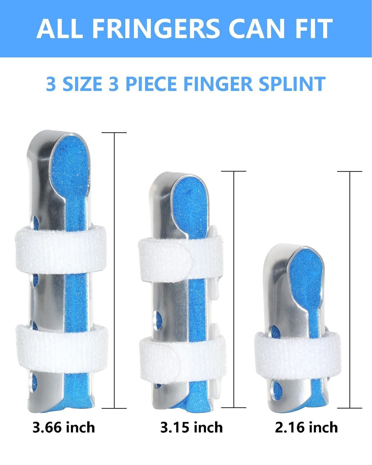 Taroyqasul Pinky Finger Splints, 3 Pcs Metal Finger Splint Support Braces For…
