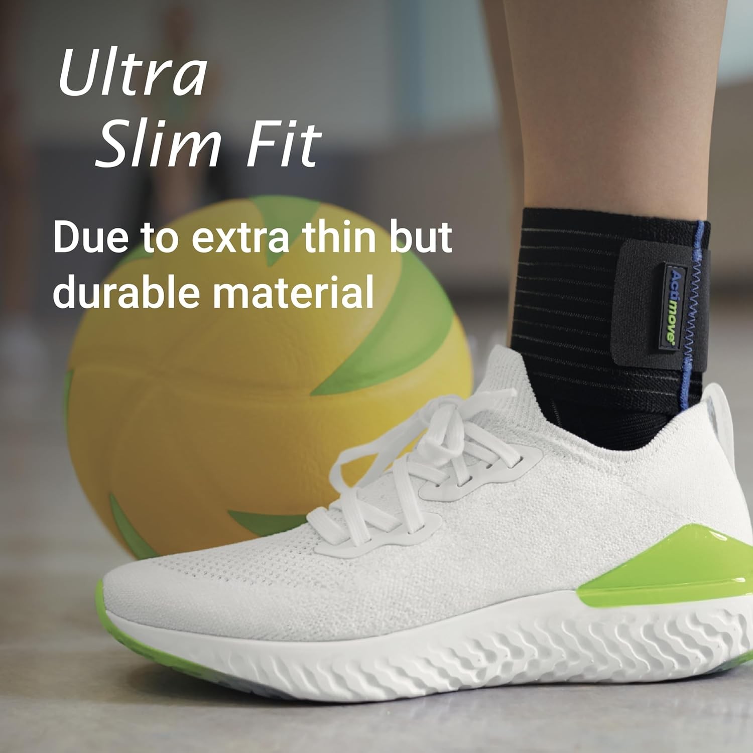 Actimove Ankle Support Elastic Wrap Around Black Medium