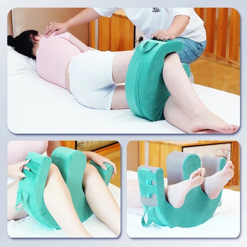 Turn Over Device W-Type Bed Pad Anti-Bedsore Pillow with Straps for Elderly Care