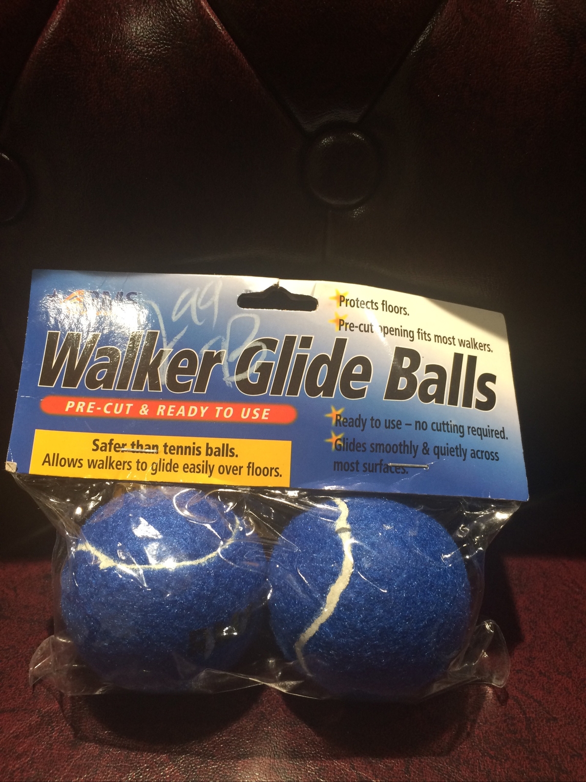 RMS Walker Glide Balls – Set of 2 Balls – Precut Opening Fits Most Walkers