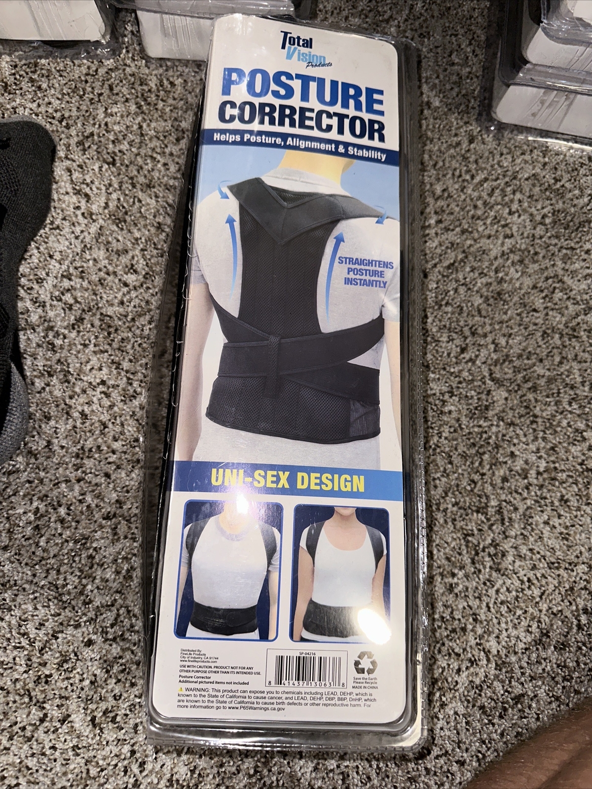 Total Vision Posture Corrector XL Waist 34-36” New Damaged Box