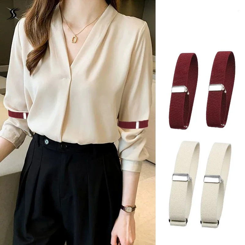 HOT 2Pcs Mens Sleeve Garters Holders Elastic Armband Shirt Sleeve Holder