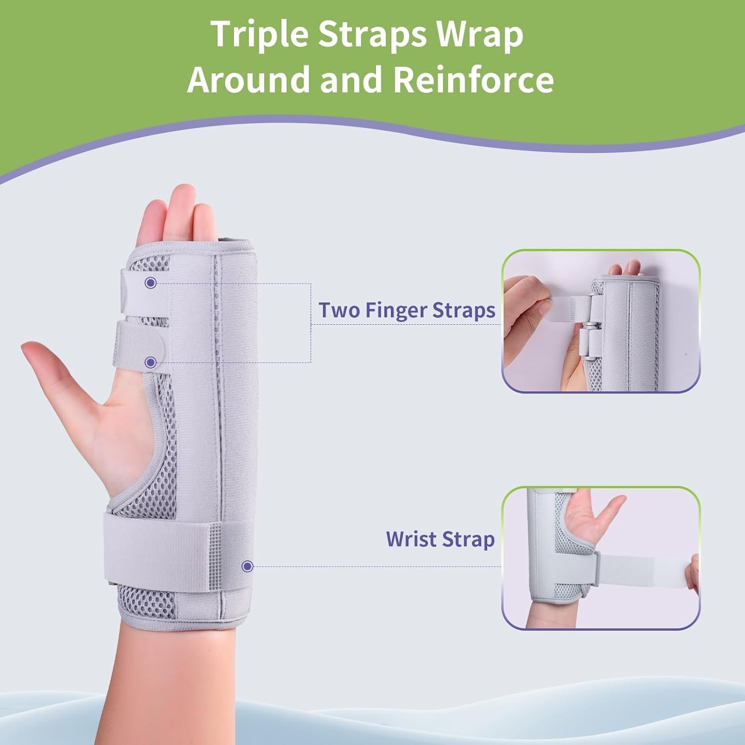 Finger Splint,Adjustable Hand Brace for Finger Support,Injury,Fracture