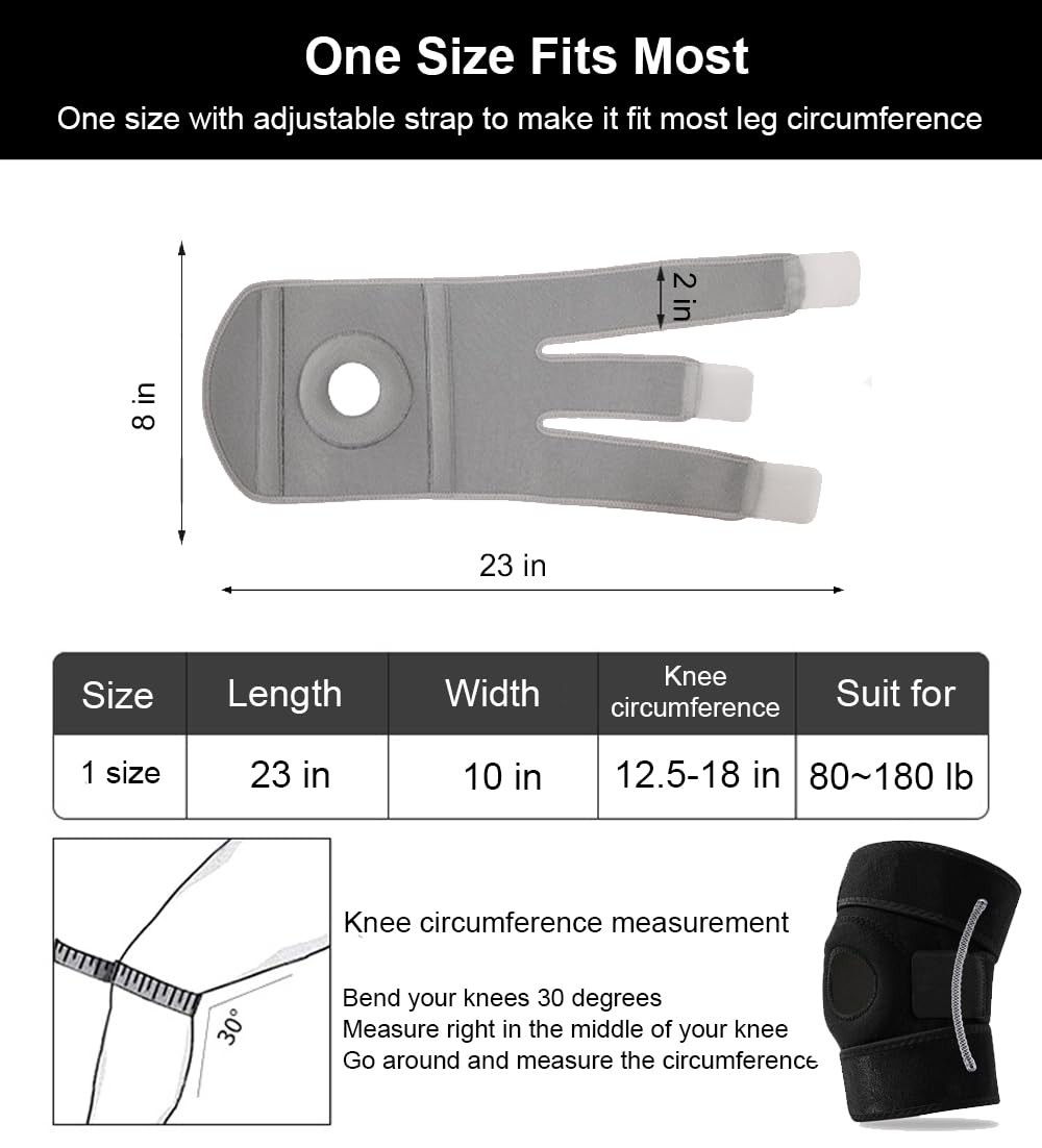 Knee Braces for Knee Pain Women Men, Patellar Tendon Support Strap, Knee Brac…