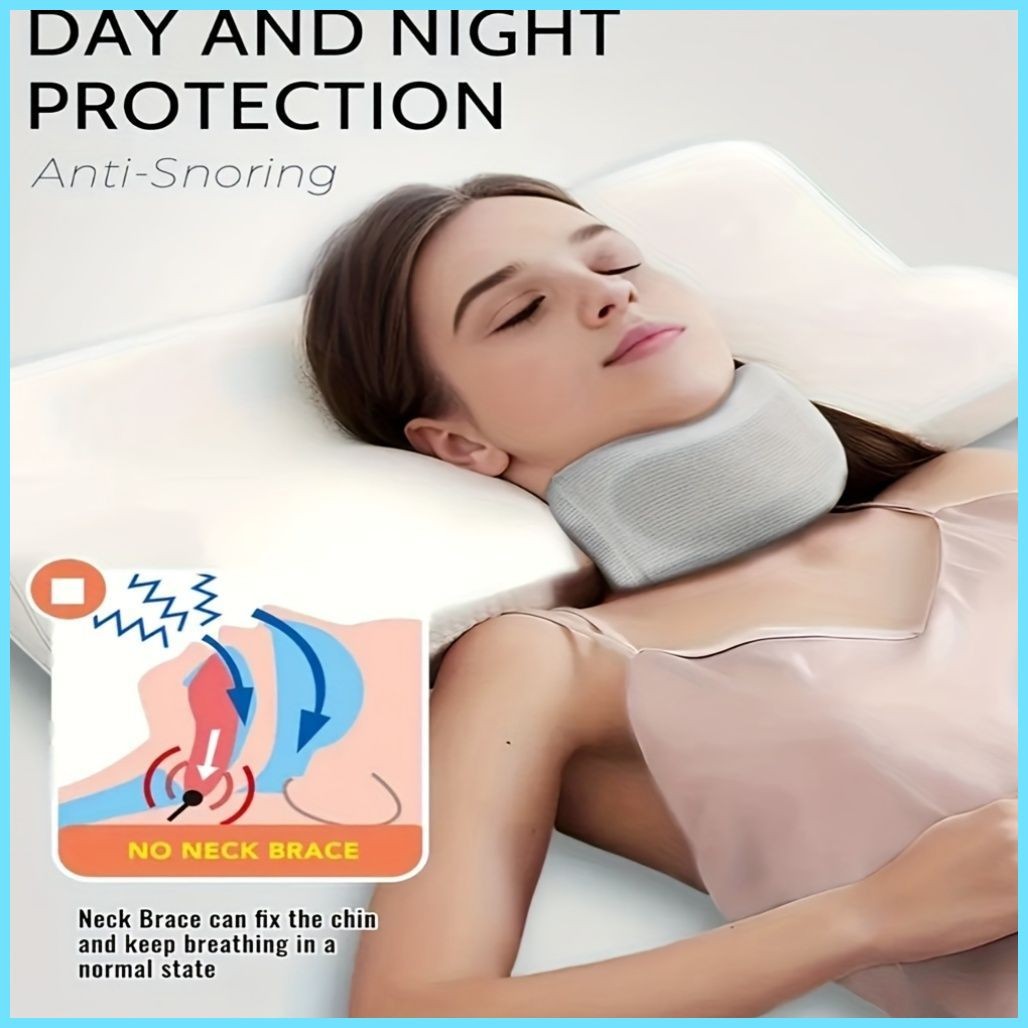 1 Adjustable Posture Corrector Neck Brace – Breathable Cooling Fabric with…