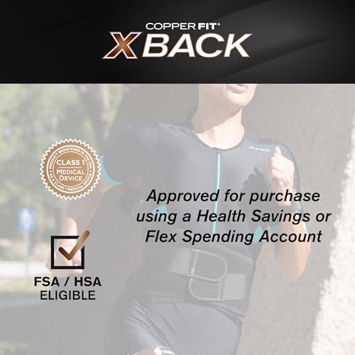 X-Back Brace for Lower Back Pain, Lumbar Support, Large/XLarge (34″-48″)