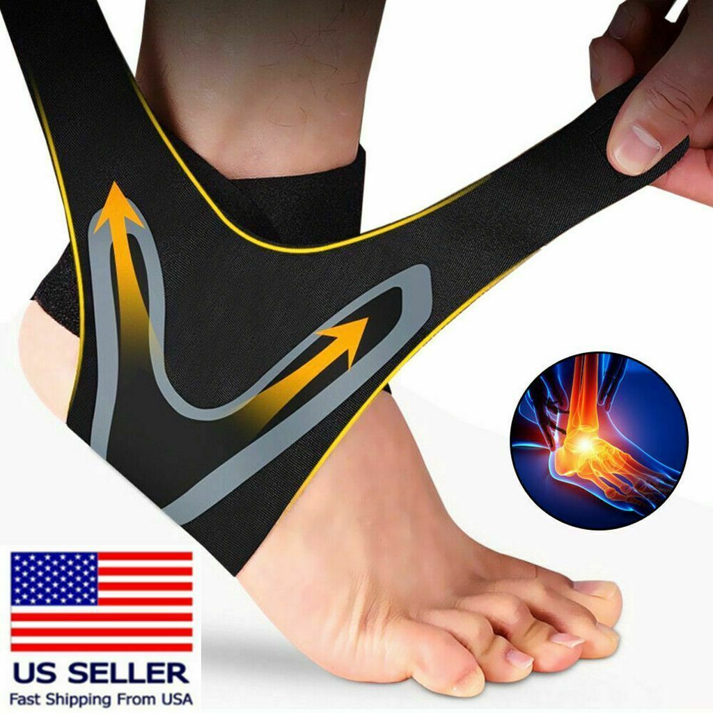 Ankle Support Brace Compression Tendon Strap Elastic Bandage Sport Foot Wrap US