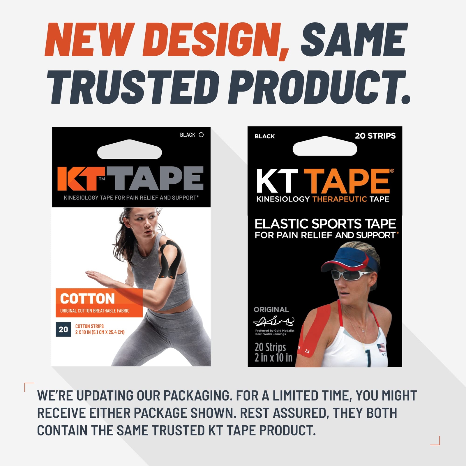 KT Tape Original Elastic Sports Tape for Pain Relief and Muscle Support 20 St…