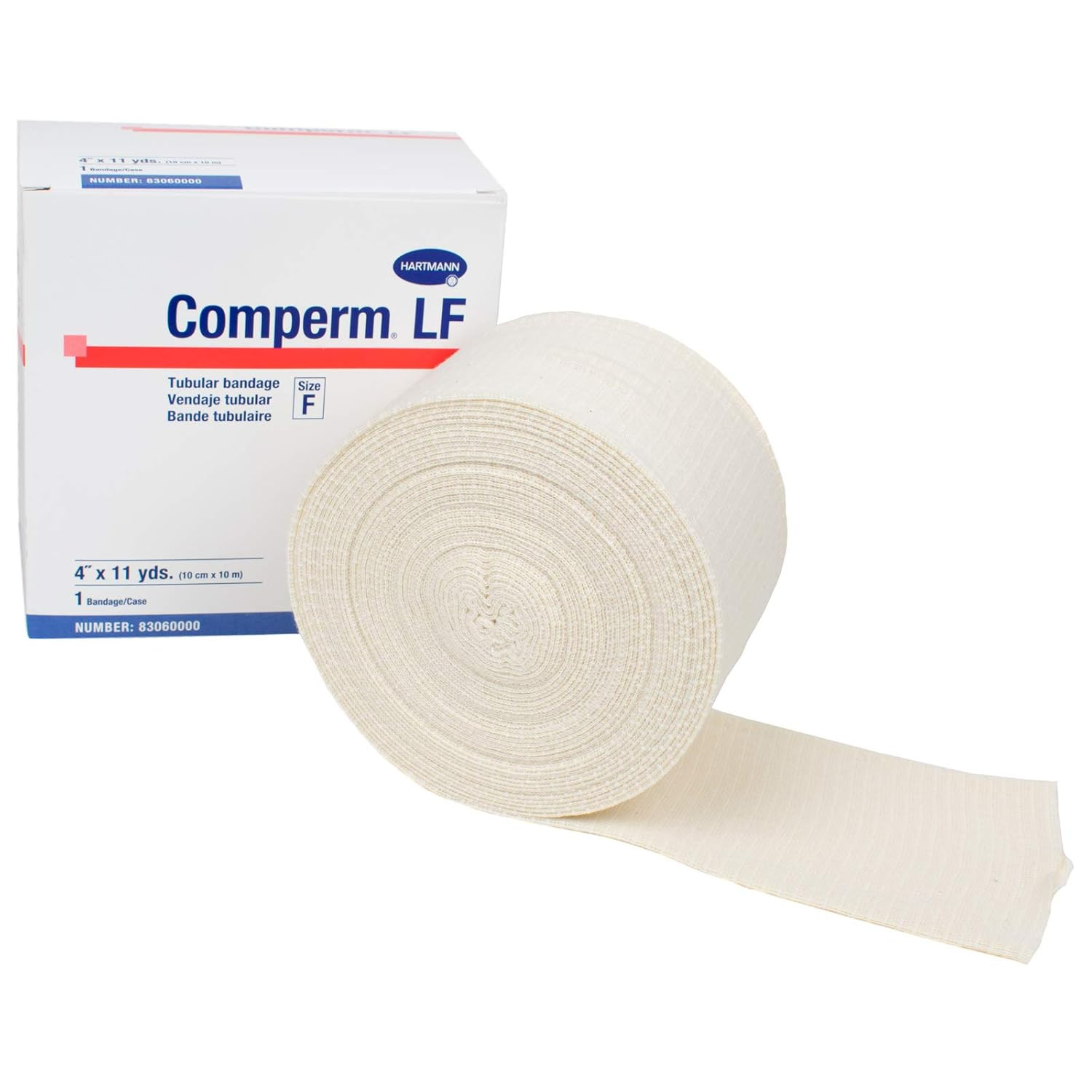 Large Compression Bandage for Knee & Thigh, 4″ x 11 Yards, Size F