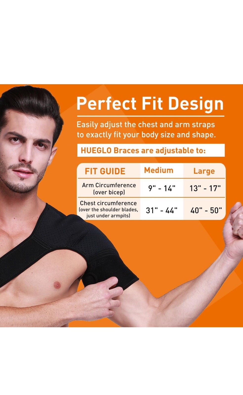 Right Shoulder Brace Support Compression Sleeve Rotator Cuff Joint Pain Relief